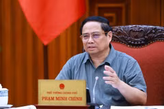 El primer ministro de Vietnam, Pham Minh Chinh, interviene en la cita. (Foto: VNA)
