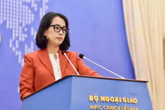 La portavoz de la Cancillería, Pham Thu Hang. (Foto: Cancillería)