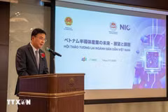 El embajador de Vietnam en Japón, Pham Quang Hieu, habla en el evento (Foto: VNA)