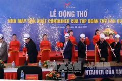 Empresa sudcoreana inicia construcción de fábrica de contenedores en Nghe An