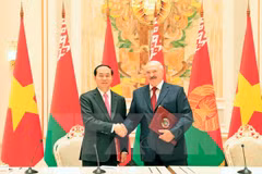 Presidente de Vietnam concluye visita oficial a Belarús 