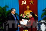 Líderes de Ciudad Ho Chi Minh recibe a delegación de Prensa Latina