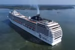 Un crucero entra al clúster portuario Cai Mep-Thi Vai, en Ba Ria-Vung Tau. (Foto: VNA)