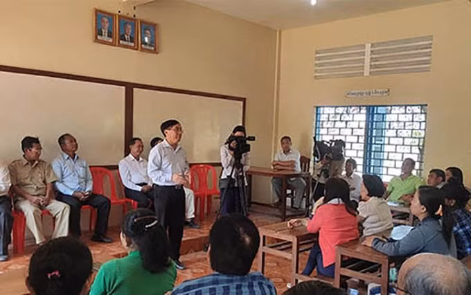 Imparten curso de idioma y cultura a ciudadanos de origen vietnamita en Camboya ảnh 1 Imparten curso de idioma y cultura a ciudadanos de origen vietnamita en Camboya ảnh 1