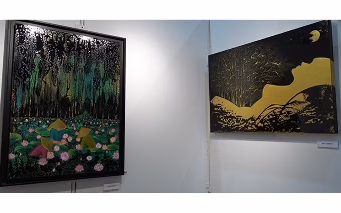 Exhiben pinturas de artistas de origen vietnamita en Francia ảnh 1