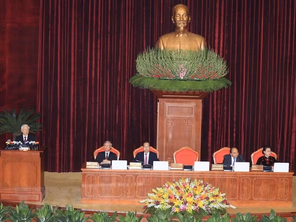 Inicia séptimo pleno del Comité Central del Partido Comunista de Vietnam ảnh 1 Inicia séptimo pleno del Comité Central del Partido Comunista de Vietnam ảnh 1