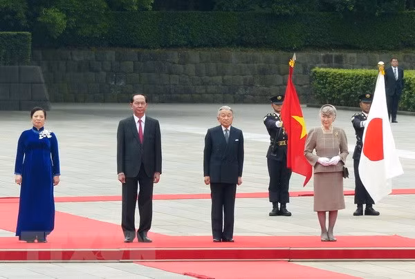 Presidente de Vietnam se reúne con Emperador de Japón ảnh 1