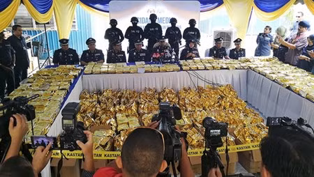 Malasia decomisa mayor cantidad de metanfetamina hasta la fecha en el país ảnh 1