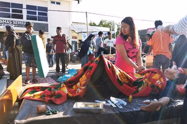 Eleva a 13 el número de muertos por sismo en Indonesia ảnh 1