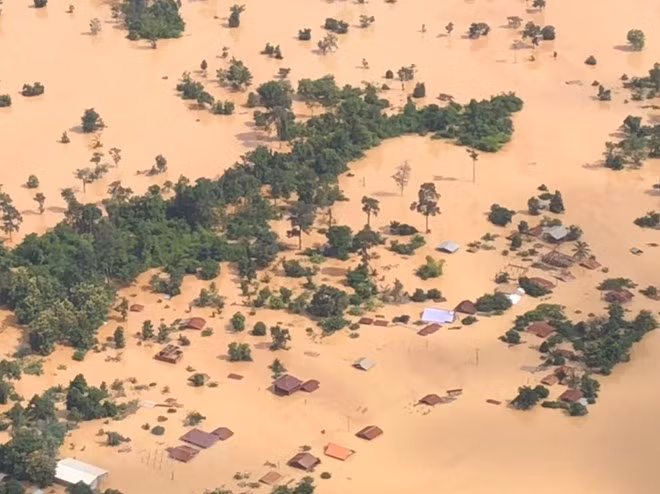 Gobierno de Laos declara zona de desastre distrito afectado por colapso de presa hidroeléctrica ảnh 1 Gobierno de Laos declara zona de desastre distrito afectado por colapso de presa hidroeléctrica ảnh 1