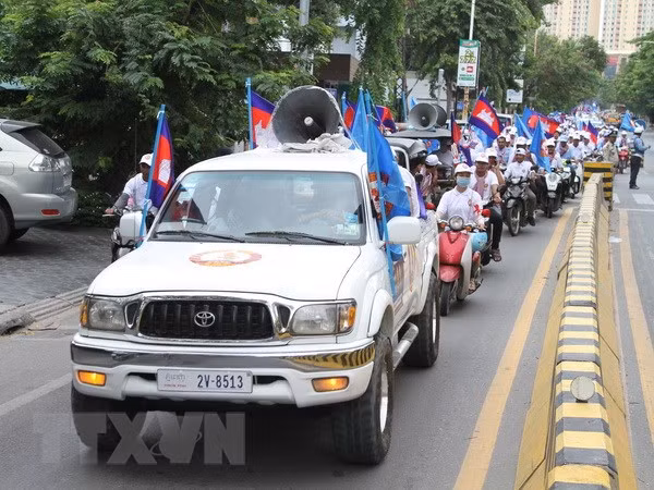 Camboya realiza ensayo general en vísperas de elecciones parlamentarias ảnh 1 Camboya realiza ensayo general en vísperas de elecciones parlamentarias ảnh 1