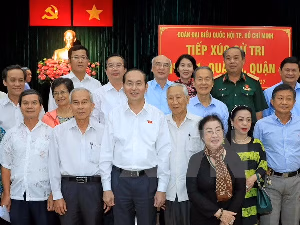 Presidente de Vietnam se reúne con votantes de Ciudad Ho Chi Minh ảnh 1