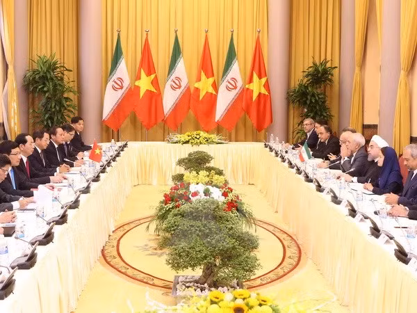 Presidente de Vietnam sostiene conversaciones con su homólogo iraní ảnh 1