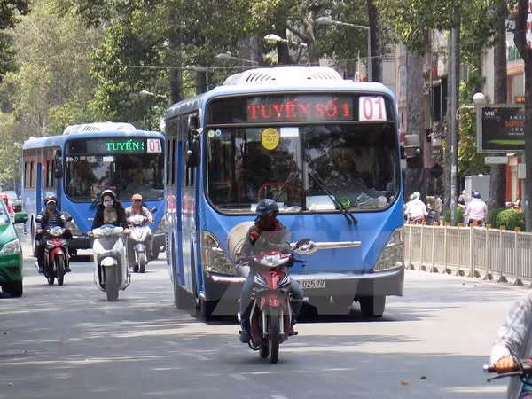Ciudad Ho Chi Minh amplía operación de buses que utilizan gas natural comprimido ảnh 1