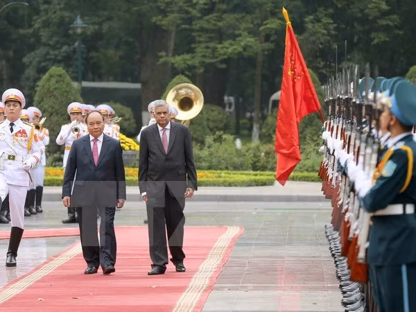 Premier de Sri Lanka concluye visita a Vietnam ảnh 1 Premier de Sri Lanka concluye visita a Vietnam ảnh 1