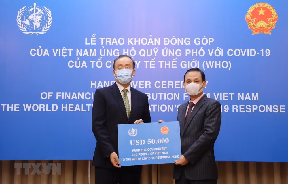 Entregan asistencia financiera de Vietnam al Fondo contra COVID- 19 de OMS ảnh 1