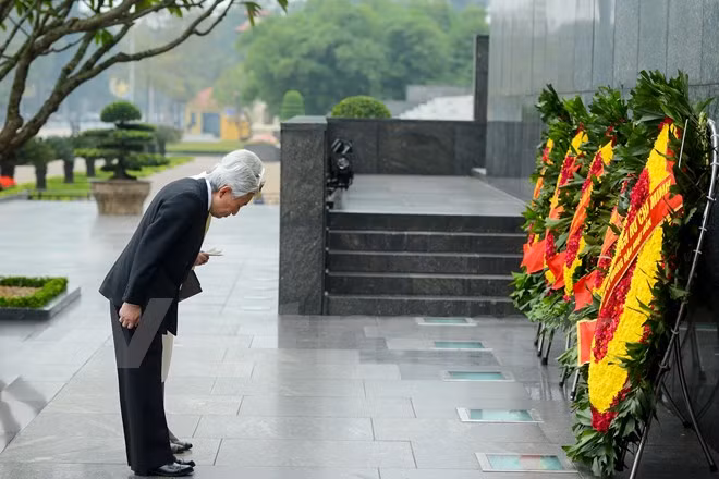 Presidente de Vietnam recibe a Emperador de Japón ảnh 2