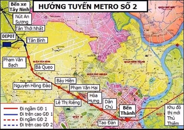 Aceleran proyecto de metro en Ciudad Ho Chi Minh ảnh 1 Aceleran proyecto de metro en Ciudad Ho Chi Minh ảnh 1