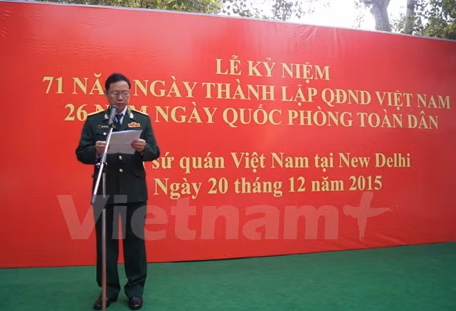 Celebran en la India aniversario del Ejército Popular de Vietnam ảnh 1 Celebran en la India aniversario del Ejército Popular de Vietnam ảnh 1