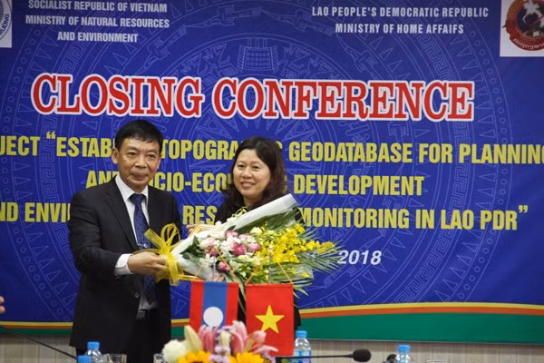 Vietnam asiste al trazo de datos topográficos de Laos ảnh 1 Vietnam asiste al trazo de datos topográficos de Laos ảnh 1