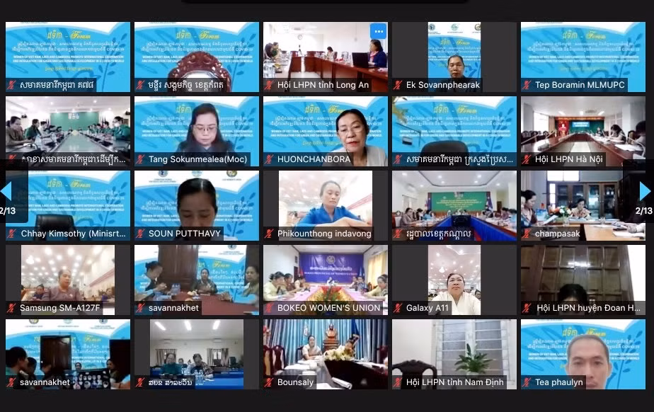 Mujeres de Vietnam, Laos y Camboya cooperan por desarrollo sostenible ảnh 1 Mujeres de Vietnam, Laos y Camboya cooperan por desarrollo sostenible ảnh 1