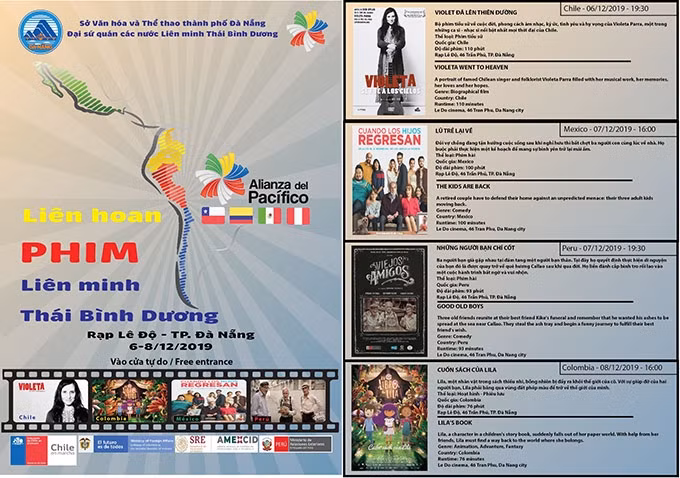Celebrarán en Vietnam Festival de Cine de la Alianza del Pacífico ảnh 1 Celebrarán en Vietnam Festival de Cine de la Alianza del Pacífico ảnh 1