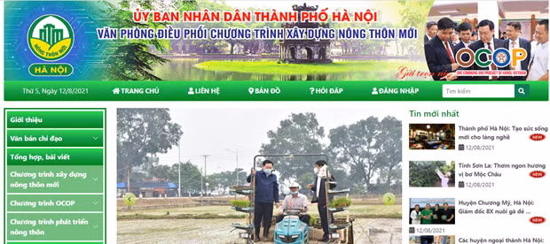 Lanzan sitio web de Hanoi sobre programa "Cada comuna, un producto" ảnh 1