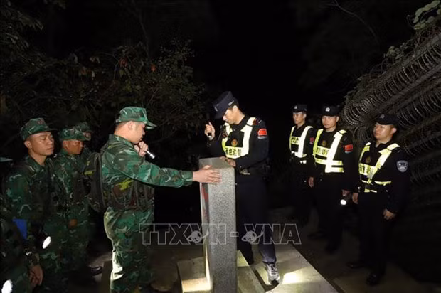 Vietnam y China realizan patrullas conjuntas en la frontera ảnh 1 Vietnam y China realizan patrullas conjuntas en la frontera ảnh 1