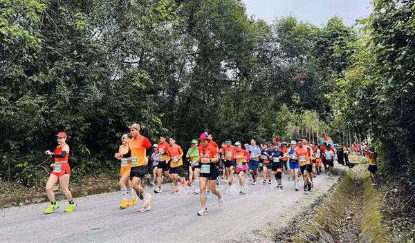 Nutrida participación compite en el Maratón de Descubrimiento 204 de Quang Binh ảnh 1