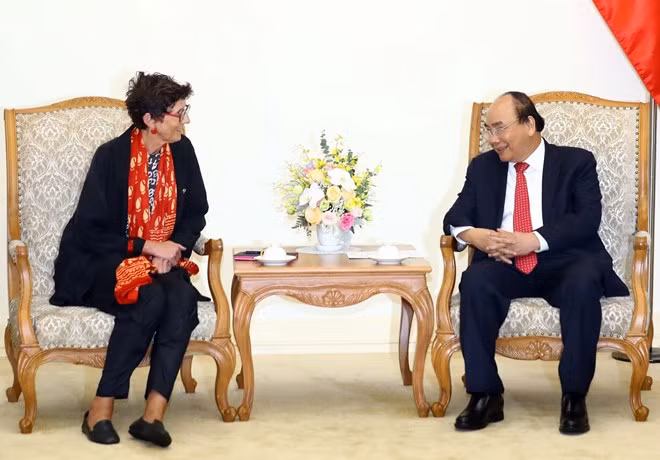 Premier vietnamita recibe a embajadora de Noruega ảnh 1 Premier vietnamita recibe a embajadora de Noruega ảnh 1