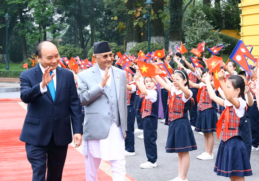 Premier vietnamita se entrevista con su par nepalí ảnh 1 Premier vietnamita se entrevista con su par nepalí ảnh 1