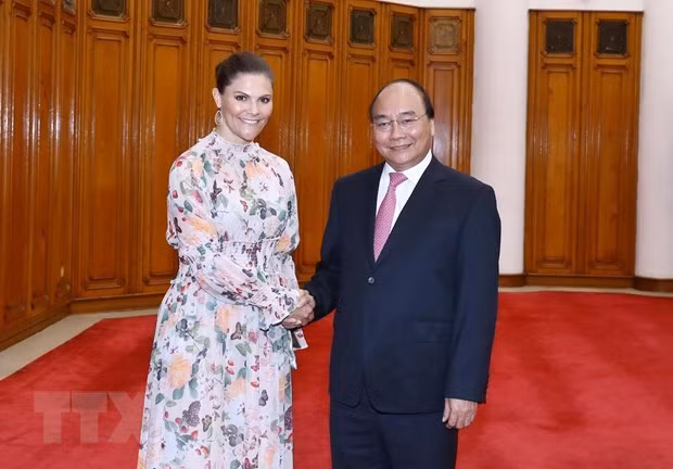 Recibe premier vietnamita a la princesa heredera de Suecia ảnh 1