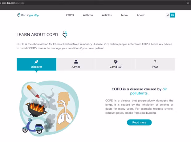 Lanzan en Vietnam sitio web sobre enfermedades respiratorias ảnh 1 Lanzan en Vietnam sitio web sobre enfermedades respiratorias ảnh 1