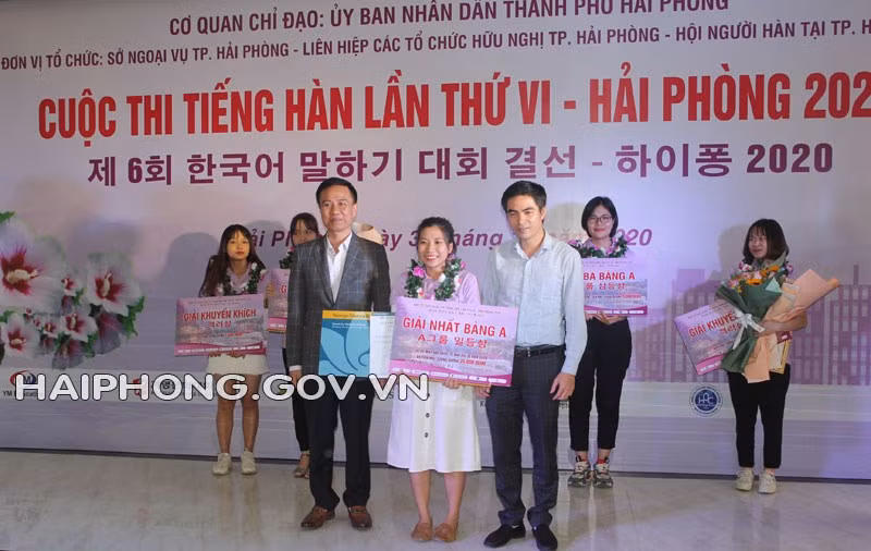Concurso de idioma coreano en Hai Phong ảnh 1