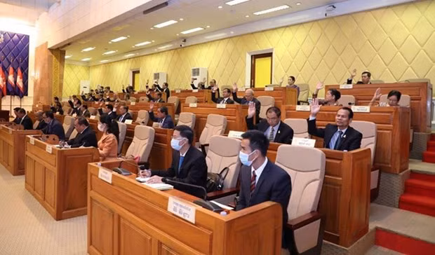 Senado de Camboya aprueba proyecto de ley contra lavado de dinero y financiamiento de armas ảnh 1