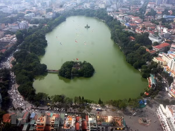Lanzan concurso de diseño de la obra de Kilómetro 0 en lago Hoan Kiem de Hanoi ảnh 1 Lanzan concurso de diseño de la obra de Kilómetro 0 en lago Hoan Kiem de Hanoi ảnh 1