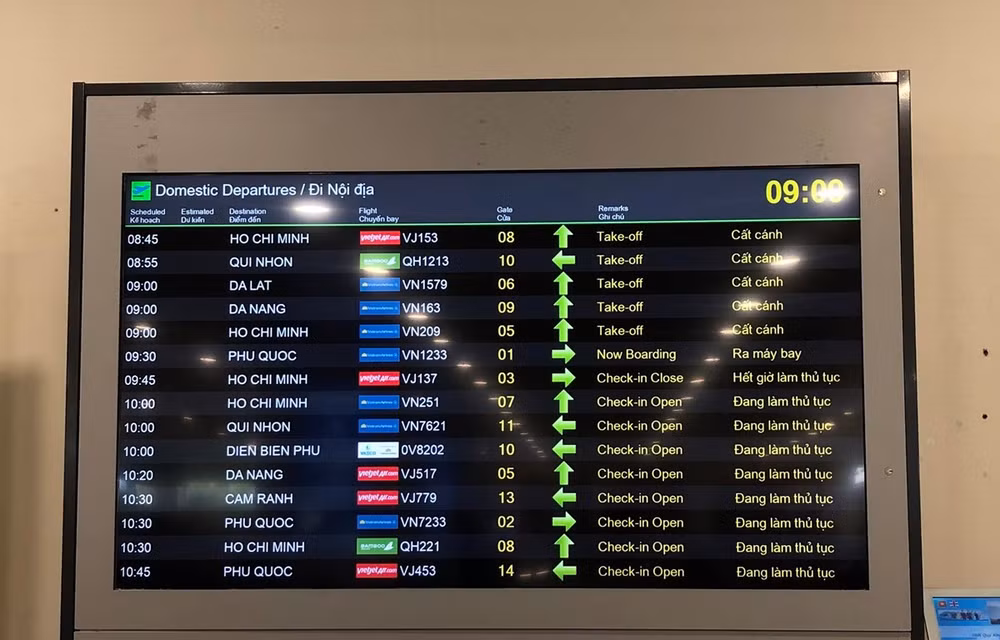Aumenta tasa de puntualidad de vuelos en Vietnam ảnh 1
