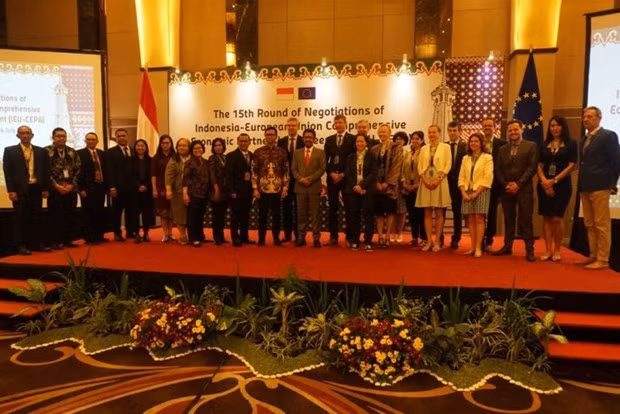 Indonesia y UE concluyen la 15ª ronda de negociaciones de asociación económica integral ảnh 1