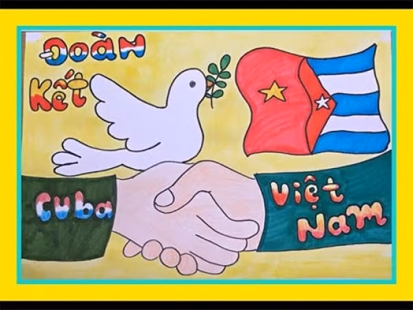 Convocan a concurso de pintura sobre amistad Vietnam-Cuba ảnh 1