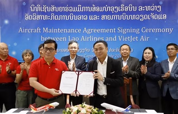 Lao Airlines proporcionará servicio de mantenimiento de aeronaves para VietJet Air ảnh 1