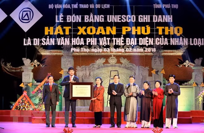 Provincia de Phu Tho recibe título de reconocimiento al Canto Xoan como patrimonio cultural intangible de la humanidad ảnh 1