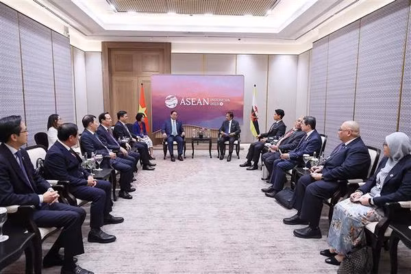 Premier vietnamita se reúne con sultán de Brunei ảnh 2
