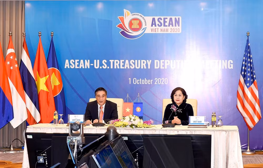 Diálogo de cooperación financiero-bancaria entre ASEAN y Estados Unidos ảnh 1