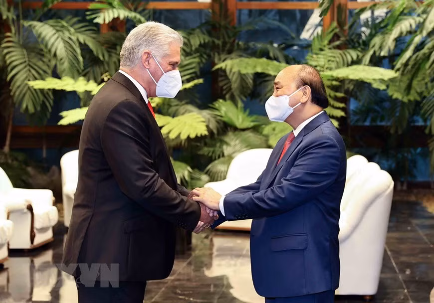 Presidente Miguel Díaz-Canel: Cuba ha sentido siempre acompañada por la probada solidaridad vietnamita ảnh 1