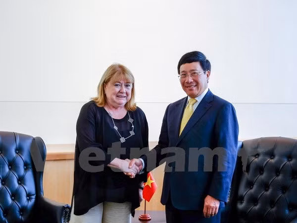 Vicepremier vietnamita cumple amplio programa de encuentros en Nueva York ảnh 1