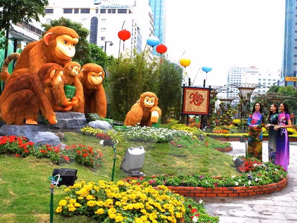 Calle de flores en Ciudad Ho Chi Minh da bienvenida al Año Nuevo Lunar ảnh 1 Calle de flores en Ciudad Ho Chi Minh da bienvenida al Año Nuevo Lunar ảnh 1