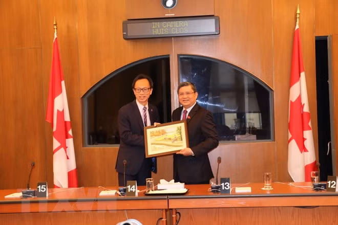 Vietnam y Canadá promueven cooperación legislativa e intercambian sobre CPTPP ảnh 1