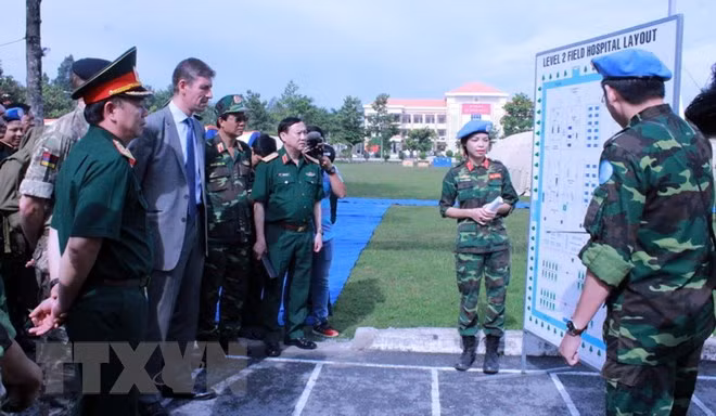Selección de Vietnam para el entrenamiento de fuerzas de paz demuestra valoración de la ONU ảnh 1 Selección de Vietnam para el entrenamiento de fuerzas de paz demuestra valoración de la ONU ảnh 1