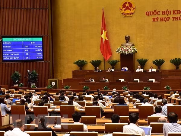 Parlamento de Vietnam adopta dos resoluciones y tres proyectos de ley ảnh 1