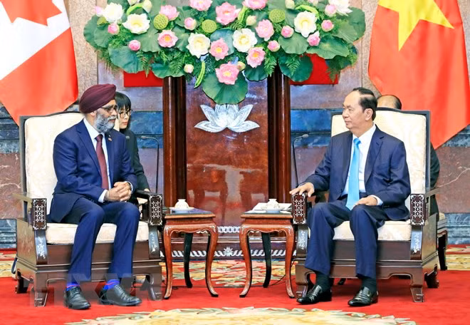 Presidente de Vietnam respalda cooperación en defensa con Canadá ảnh 1 Presidente de Vietnam respalda cooperación en defensa con Canadá ảnh 1